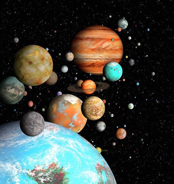Kepler Mission Poster featuring the photograph Kepler Mission's Exoplanets by Lynette Cook/science Photo Library