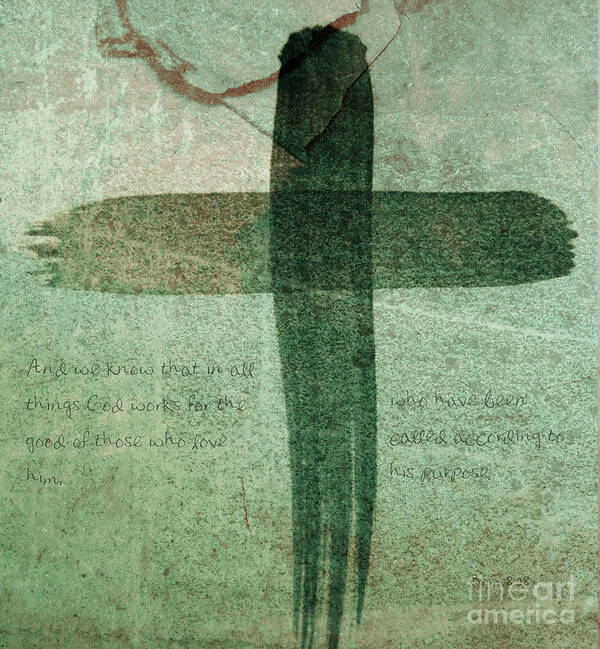 Jesus Poster featuring the photograph On the cross - Romans 8 by Andrea Anderegg