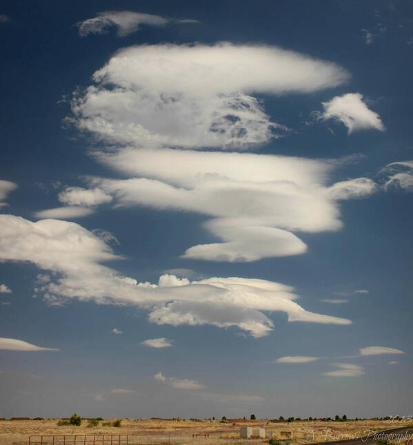 Yavapai County Poster featuring the photograph Passing Clouds by Aaron Burrows