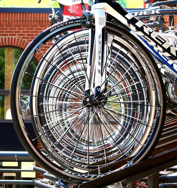 Bicycle Poster featuring the photograph Spokes by John Babis