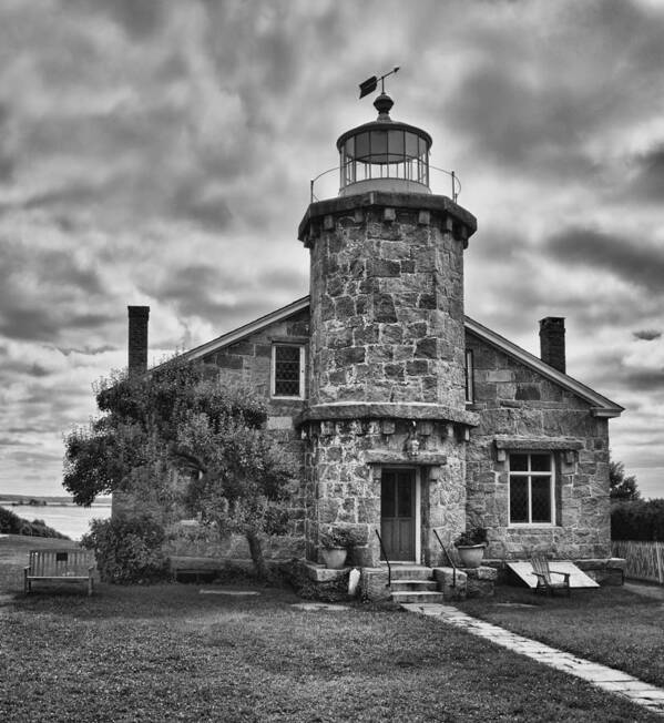 Buildings Poster featuring the photograph Stonington Lighthouse 15328b by Guy Whiteley