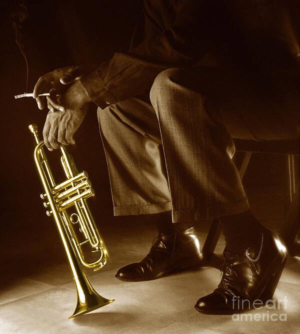 Trumpet Poster featuring the photograph Trumpet 2 by Tony Cordoza