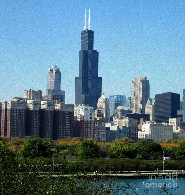 Willis Tower Poster featuring the photograph Willis Tower by Kathie Chicoine