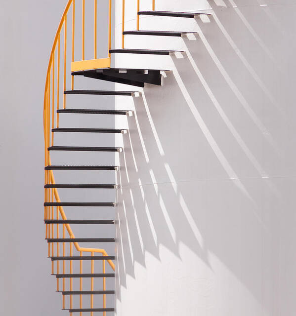 Steps Poster featuring the photograph Yellow Staircase by Jacqueline Hammer