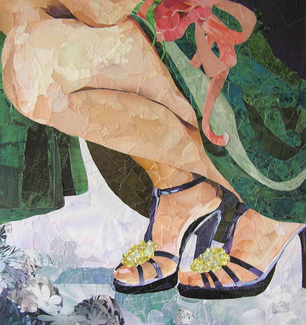  Woman Poster featuring the mixed media Bridesmaid by Robin Birrell