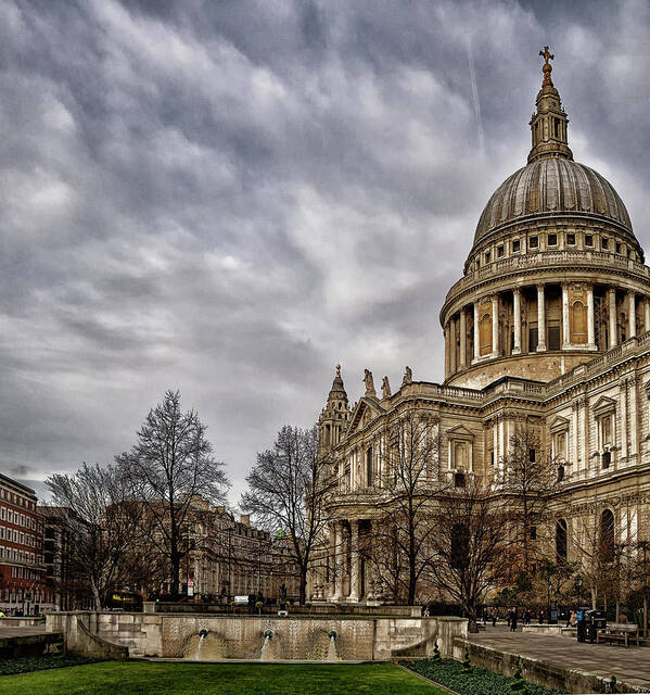 Religion Poster featuring the photograph St Pauls Cathedral #2 by Shirley Mitchell