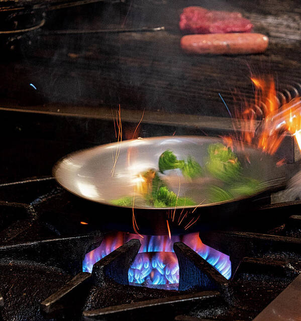 Kitchen Poster featuring the photograph Fire and Rhythm by David Kay