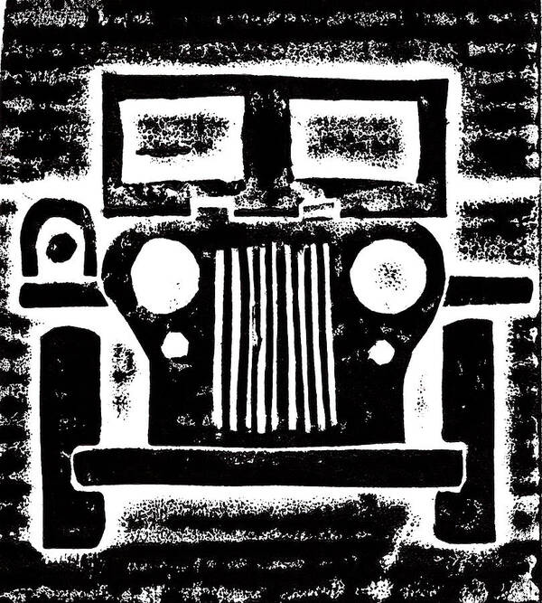 Jeep Poster featuring the mixed media Jeep by Jame Hayes