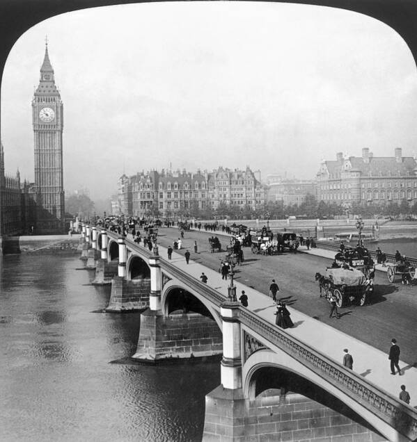 1901 Poster featuring the photograph London: Big Ben by Granger
