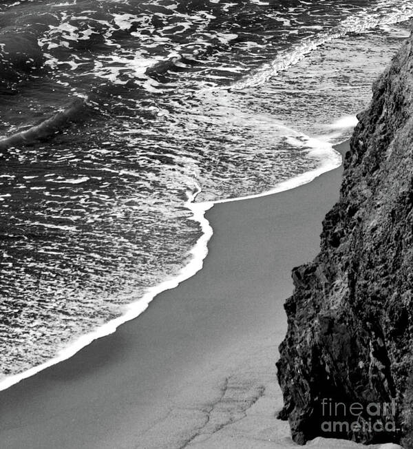 Ocean Poster featuring the photograph Ocean Wave on Shore by Kimberly Blom-Roemer