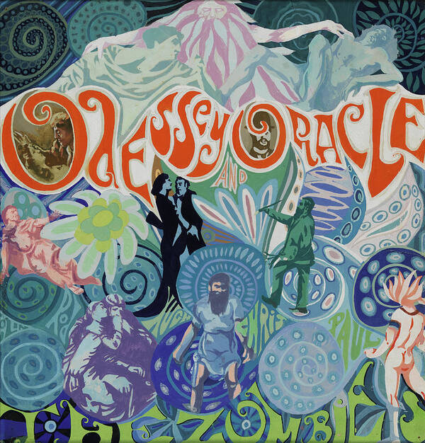 The Zombies Poster featuring the digital art Odessey and Oracle - Album Cover Artwork by The Zombies Official