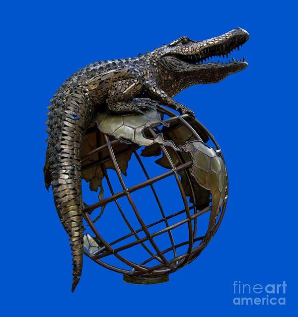Gator Ubiquity Poster featuring the photograph On Top Of The World Transparent For T Shirts by D Hackett