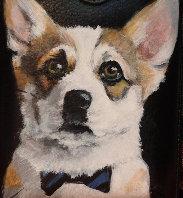 Corgi Poster featuring the painting Stanley by Carol Russell