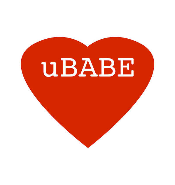 Ubabe Love Heart Poster featuring the digital art Love Heart #4 by Charles Stuart