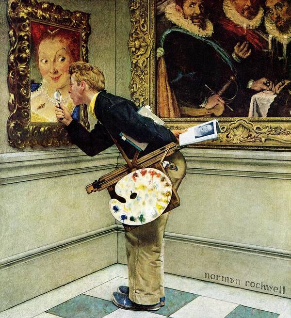 Artists Poster featuring the painting Art Critic by Norman Rockwell