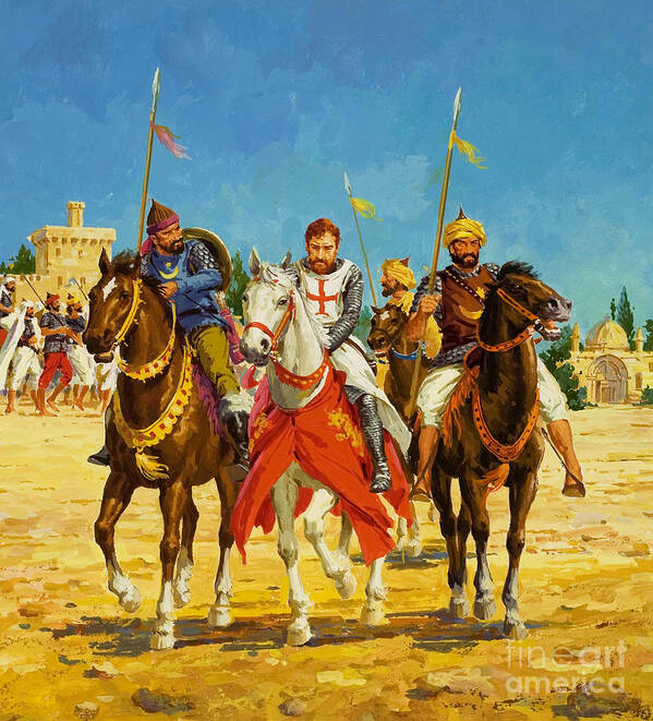 The Crusades Poster featuring the painting The Crusades by Unknown