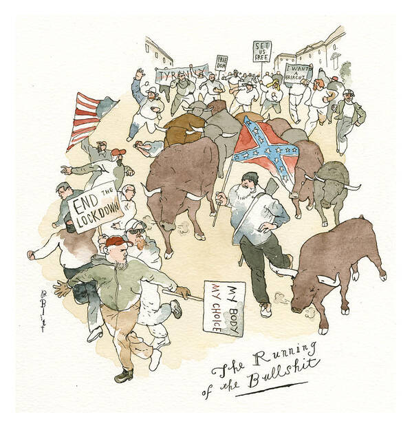 Don't Tread On Me Poster featuring the painting Don't Tread on Me by Barry Blitt