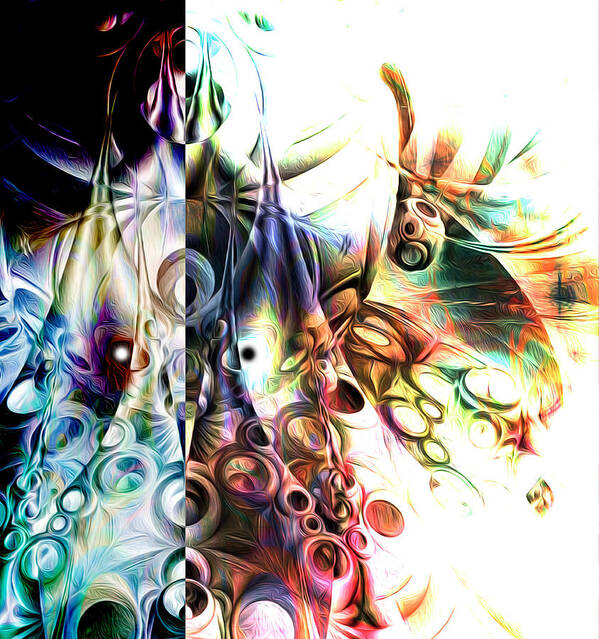 Light Poster featuring the digital art Into the Light by Jeff Malderez