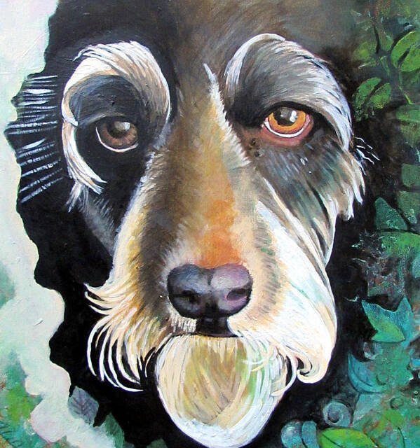 Dog Poster featuring the painting Luigi by Delight Worthyn