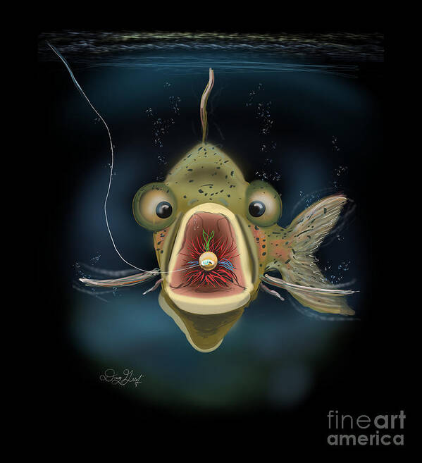 Fly Fishing Poster featuring the digital art Oh Noooooo by Doug Gist