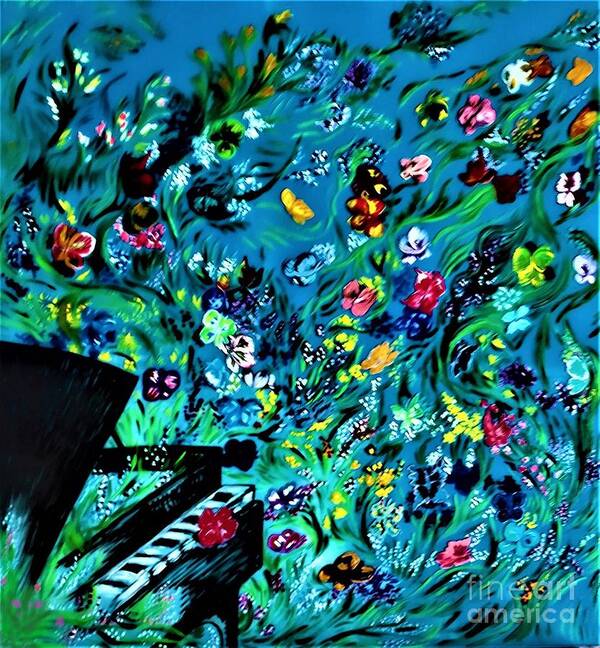 Butterflies Poster featuring the painting Strauss Valsi by Original