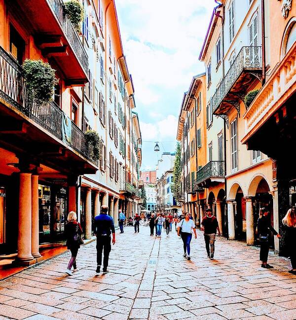 Old Italian Buildings Poster featuring the photograph Streets of Italy by Meghan Gallagher