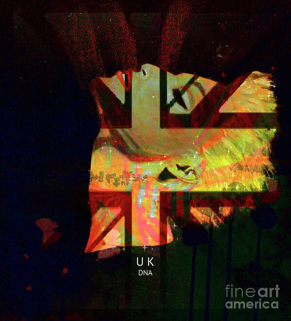 Fine-art Poster featuring the painting U K - D N A - 22 by Catalina Walker