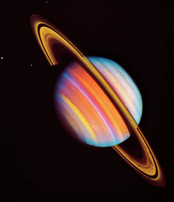 Saturn Poster featuring the photograph Saturn #3 by Nasa
