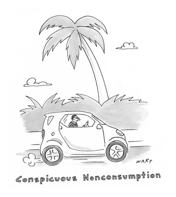 Captionless. Conspicuous Poster featuring the drawing New Yorker May 11th, 2009 by Kim Warp