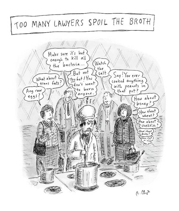 Chef Poster featuring the drawing New Yorker May 21st, 2007 by Roz Chast