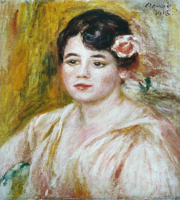 1918 Poster featuring the painting Adele Besson by Pierre-Auguste Renoir