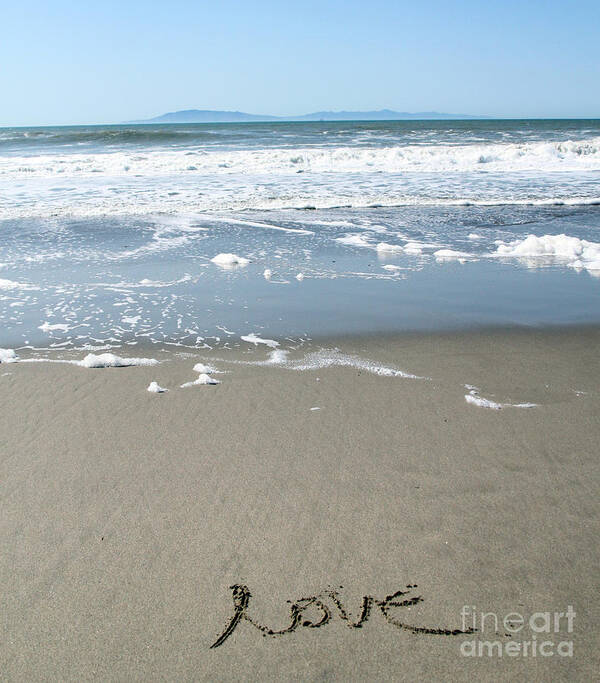 Ocean Poster featuring the photograph Beach Love by Linda Woods