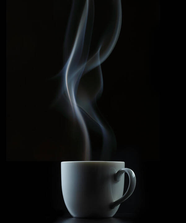 California Poster featuring the photograph Coffee Or Tea Cup With Steam by Paul Taylor