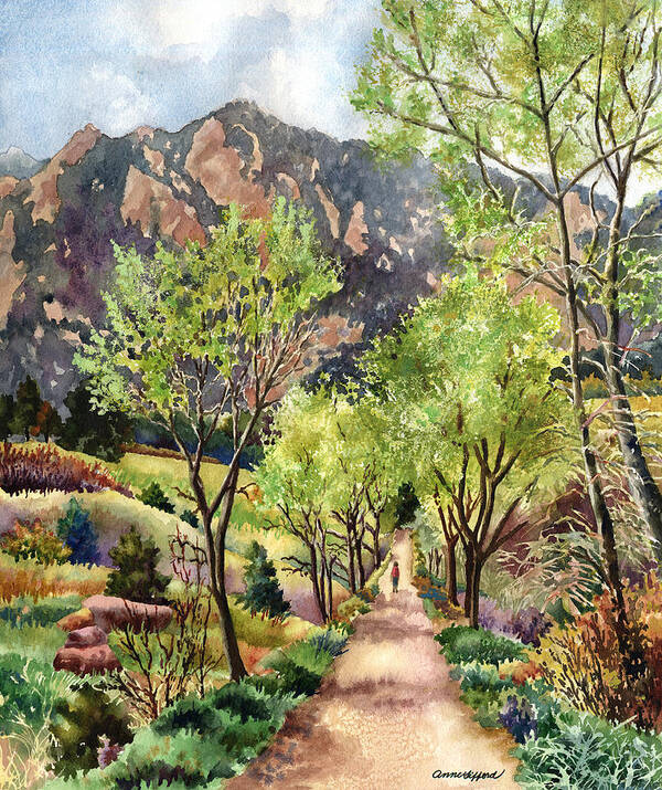 Springtime Painting Poster featuring the painting Early Spring by Anne Gifford