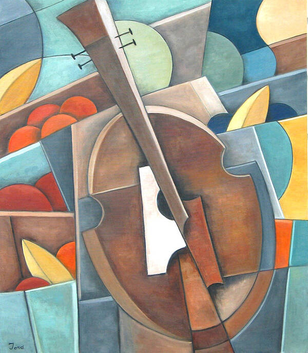 Guitar Poster featuring the painting Fruit du Jour by Trish Toro