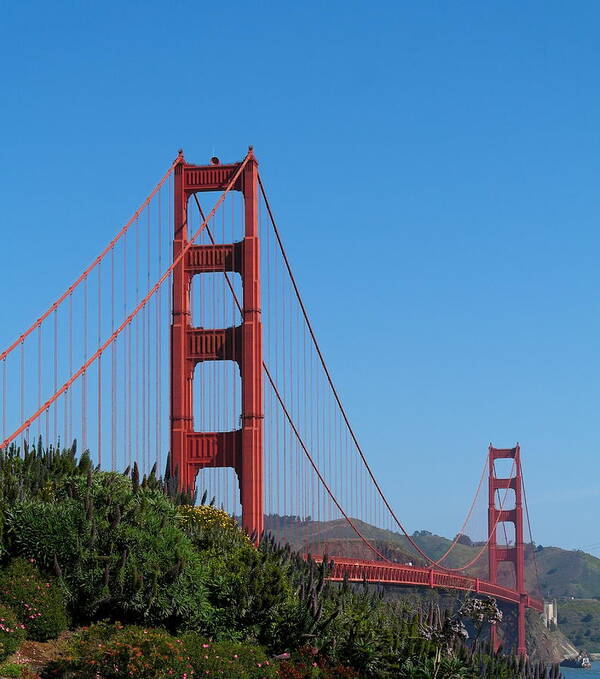 San Francisco Poster featuring the photograph Golden Gate Bridge in Spring by Michele Myers