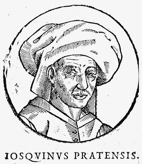 15th Century Poster featuring the drawing Josquin Des Prez by Granger