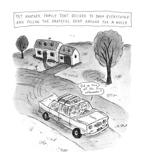 Music Poster featuring the drawing New Yorker February 3rd, 1992 by Roz Chast
