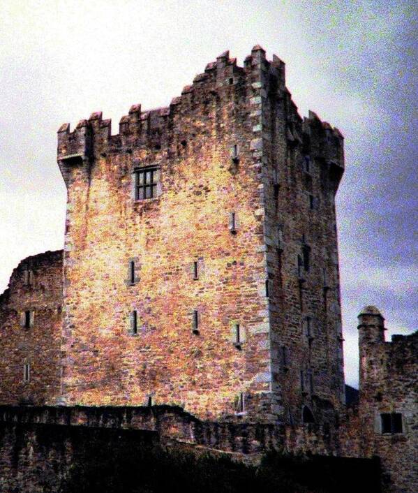 Ross Castle Poster featuring the photograph Ross Castle Kilarney Ireland by Angela Davies
