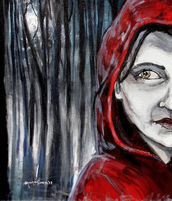 Little Red Riding Hood Poster featuring the painting Stalked by Shana Rowe Jackson