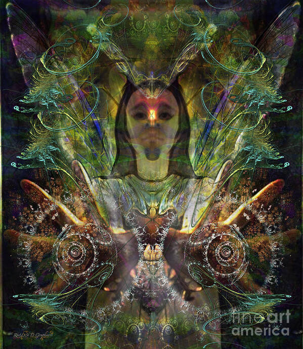  D L I D Color In Your Hands Feat Fink Poster featuring the digital art the Luminarian by Rhonda Strickland