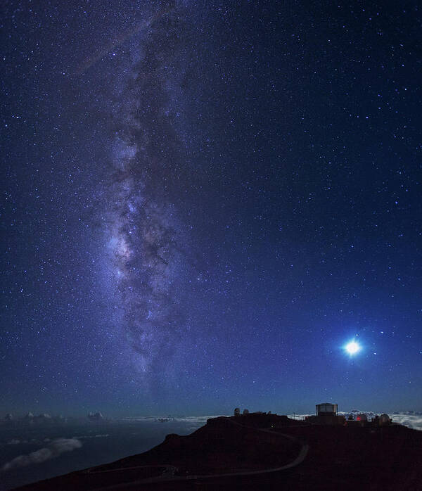 Tranquility Poster featuring the photograph Usa, Hawaii, Maui, Milky Way by Michele Falzone