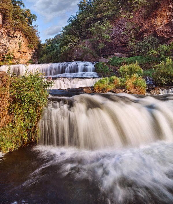 Waterfalls Poster featuring the photograph Willow Falls by Leda Robertson