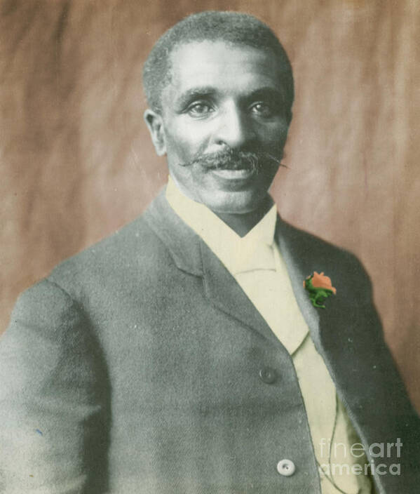 Science Poster featuring the photograph George W. Carver, African-american #1 by Science Source
