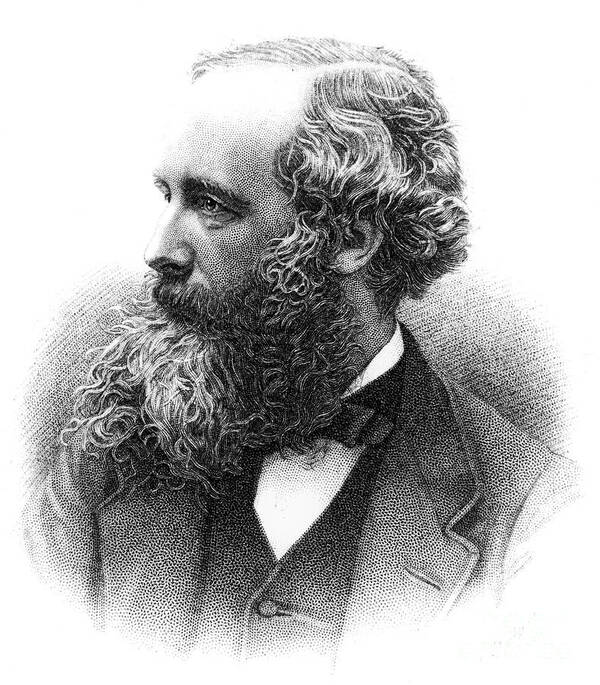 19th Century Poster featuring the photograph James Clerk Maxwell #2 by Granger