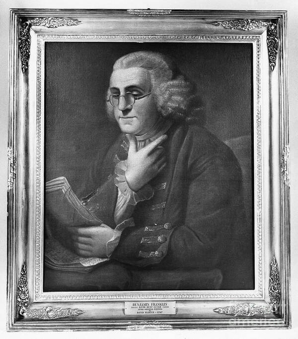 1760s Poster featuring the photograph Benjamin Franklin (1706-1790) #41 by Granger
