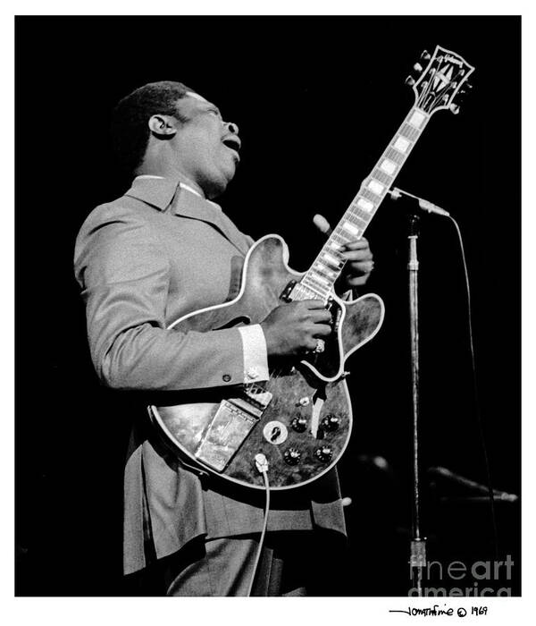 Music Poster featuring the photograph B. B. King 2 by Jonathan Fine