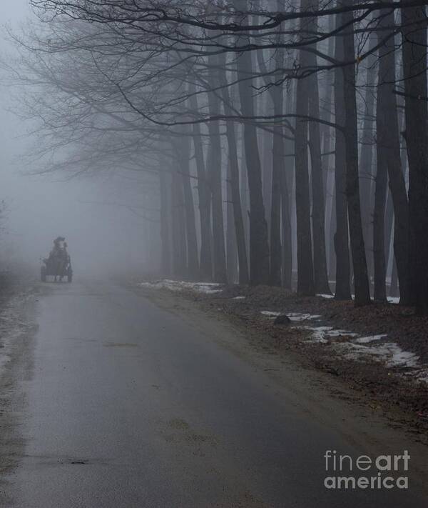 Fog Poster featuring the photograph Heavy Foggy Day by Amalia Suruceanu