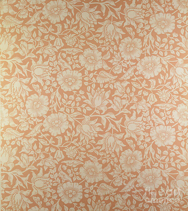 Designs Poster featuring the tapestry - textile Mallow wallpaper design by William Morris
