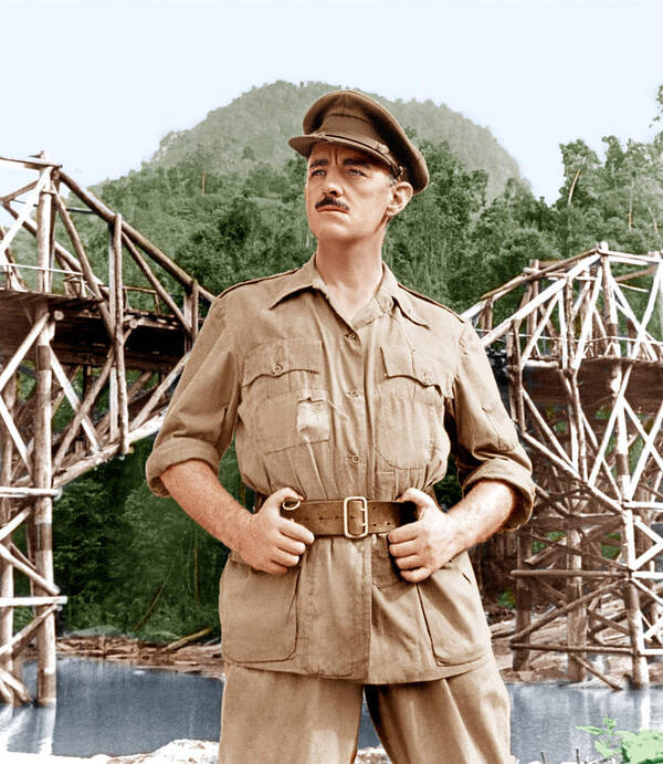 1950s Portraits Poster featuring the photograph The Bridge On The River Kwai, Alec by Everett
